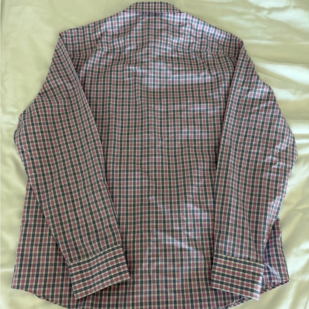 UNTUCKit Men's XL Wrinkle Free 100% Cotton Long Sleeve Button Up Collared Shirt - Picture 4 of 4